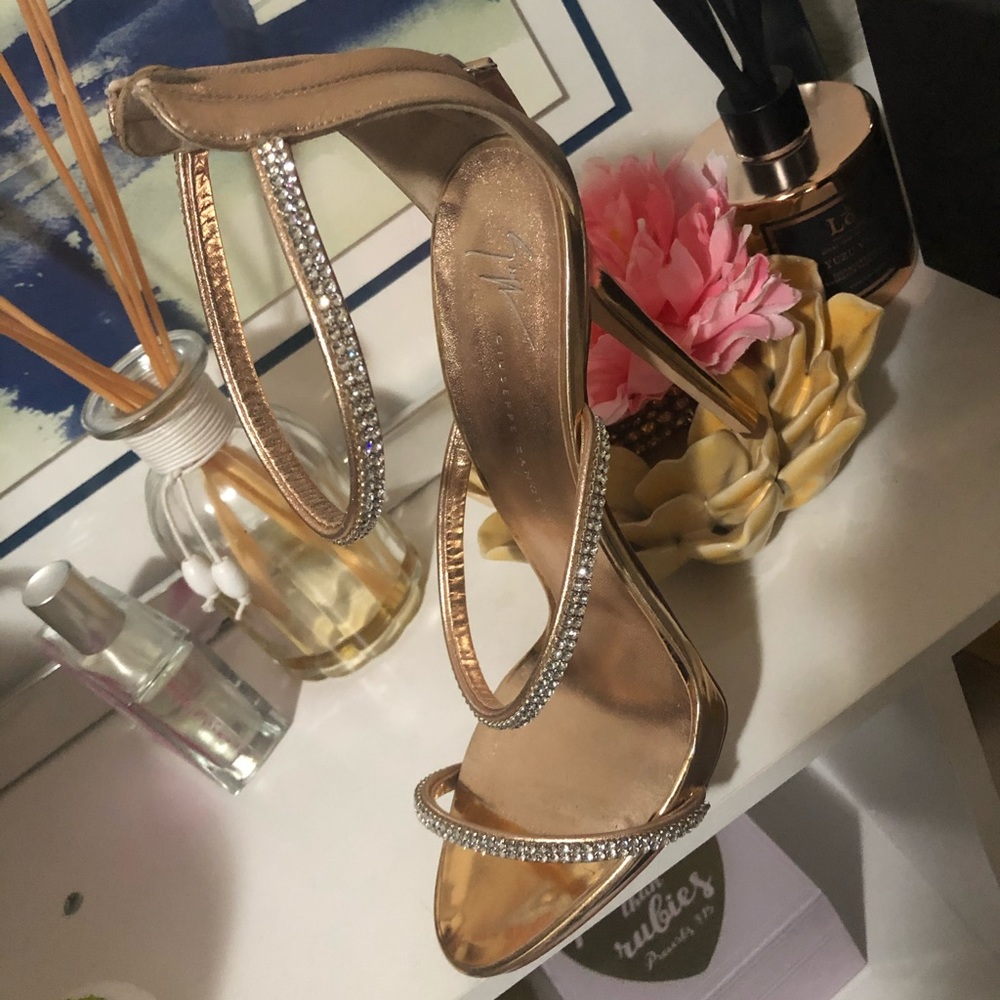 Guiseppe platform rhinestone heels